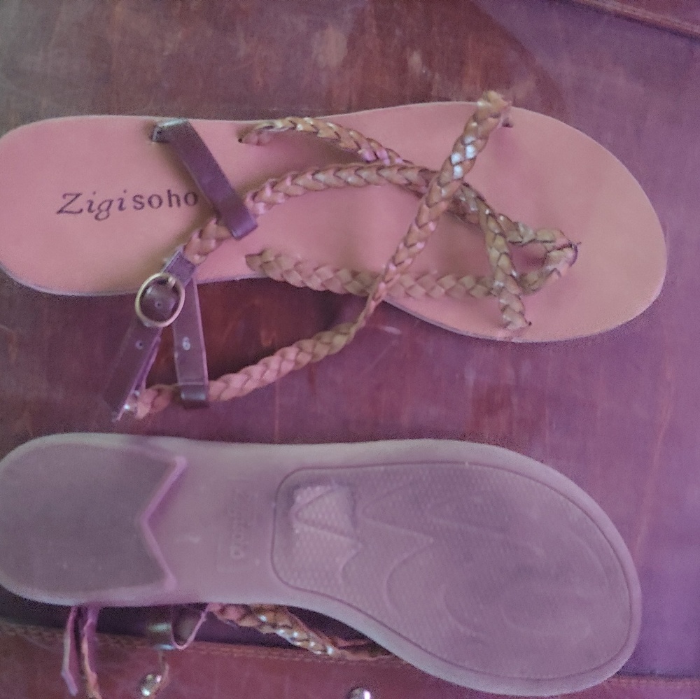 Zigi Soho Strappy Brown Sandals Size 9